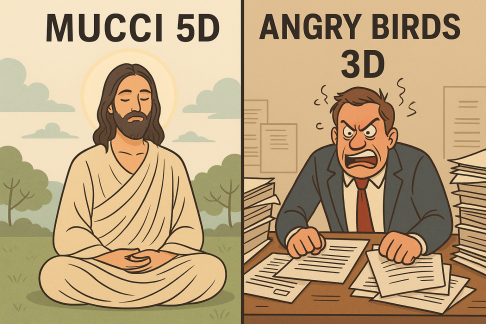 🧘‍♂️ Mucci în 5D vs. Angry Birds în 3D: Despre cum România rămâne captivă între levitație mistică și taxe de beton