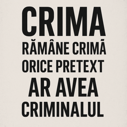 Pretexte sfinte, fapte murdare: Orice cauză ai avea, nu ai dreptul să ucizi