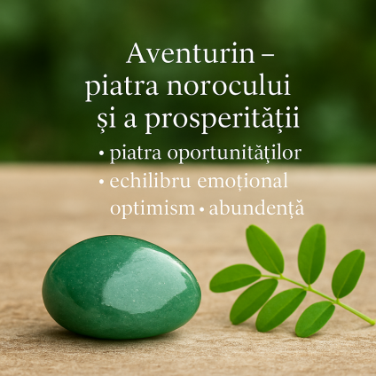 💎 Aventurinul – piatra norocului și a prosperității