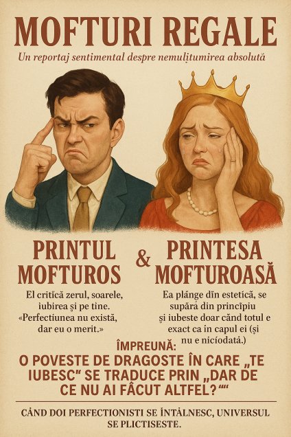 Din seria , Iubiri imposibile și alte sporturi extreme, azi:  Când partenerul are mofturi, relația are migrene