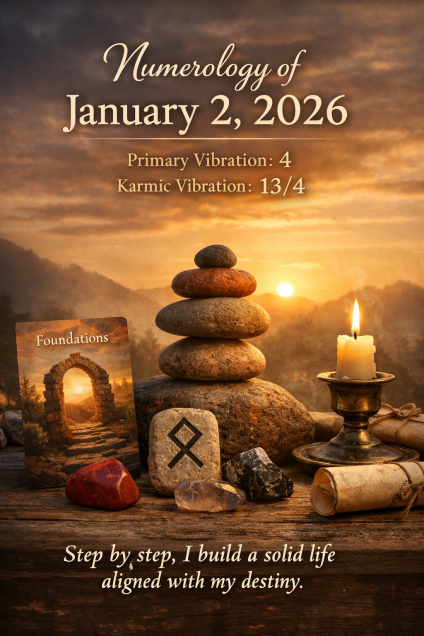 🔢 Numerology of January 2, 2026
