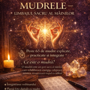 ✨ MUDRELE – LIMBAJUL SACRU AL MÂINILOR- Curs online LIVE | Sâmbătă, 10 ianuarie 2026