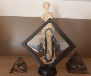 💙✨ Apatite Crystal Jewelry Set with Sterling Silver