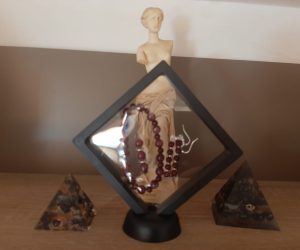 Garnet Crystal Jewelry Set with Sterling Silver