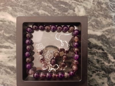 Amethyst Jewelry Set with 925 Silver