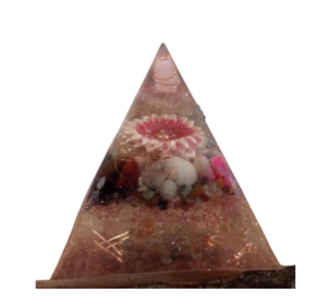Pink Flower - Orgonic Pyramid