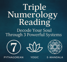 Triple Numerology Reading – Decode Your Soul Through 3 Powerful Systems
