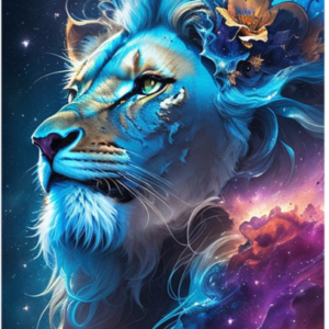 Mystical Blue Lion