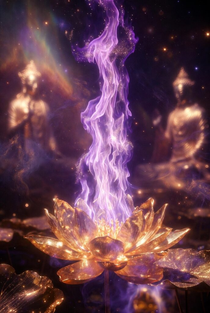 Pachet FLACĂRA VIOLET  – Transformare Divină prin Lumina Violetă (lb. rom)