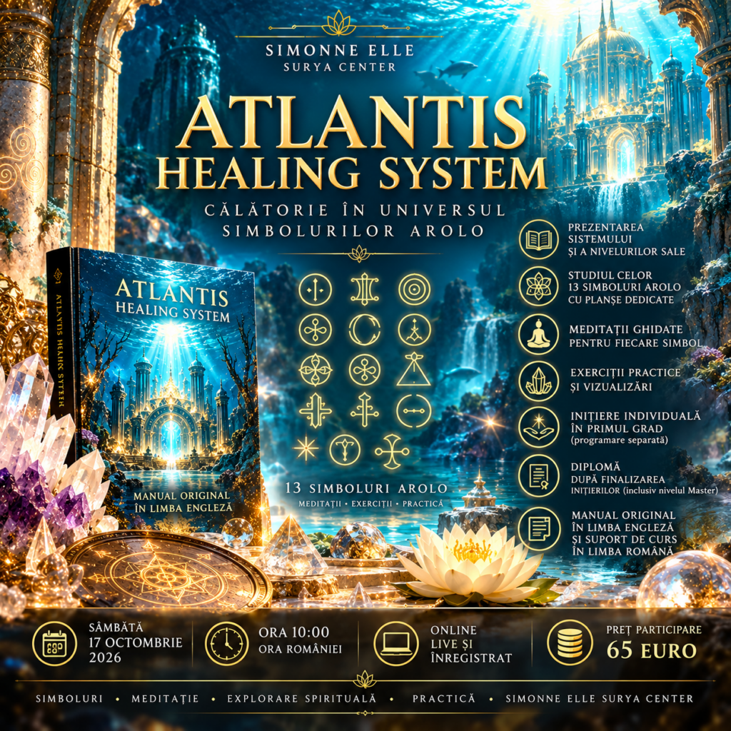 🌊✨ ATLANTIS HEALING SYSTEM – CĂLĂTORIE ÎN UNIVERSUL SIMBOLURILOR AROLO ✨🌊
